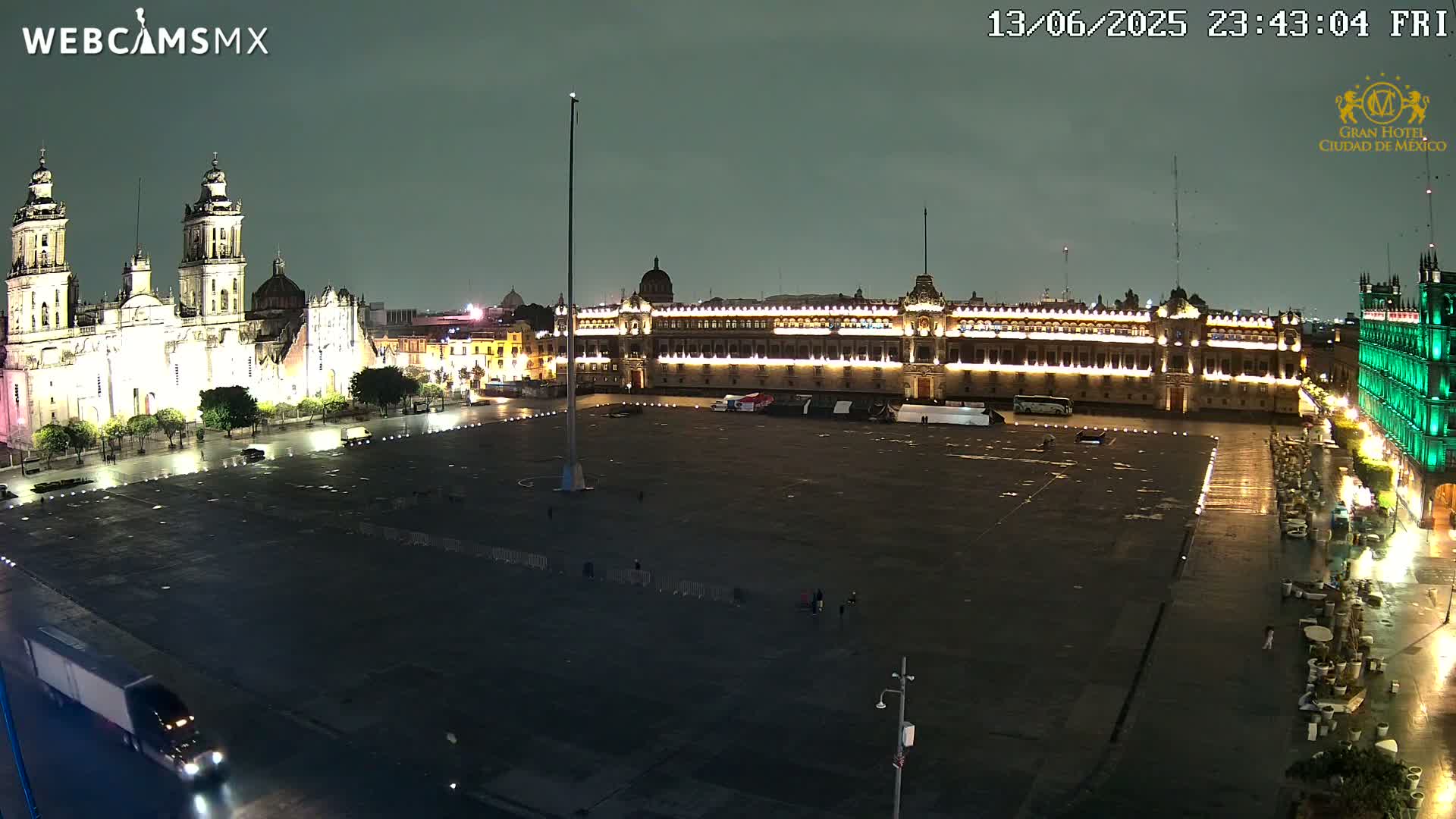 Plaza de la Constitución, Zocalo Square Ciudad de México Live Cam - Centro, Ciudad de Mexico, Mexico