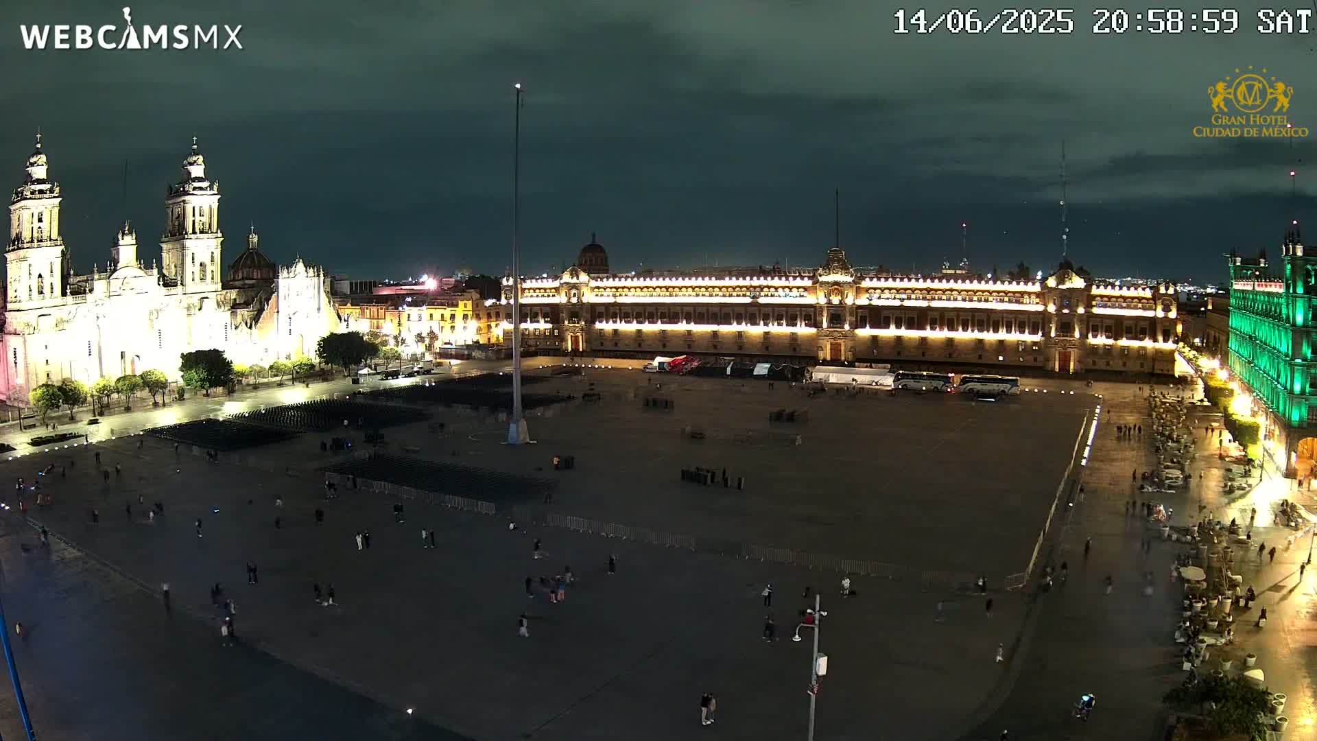 Plaza de la Constitución, Zocalo Square Ciudad de México Live Cam - Centro, Ciudad de Mexico, Mexico
