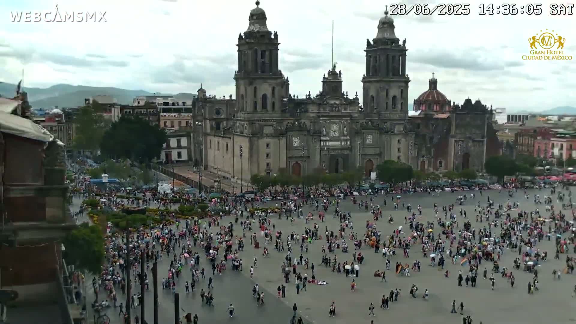Plaza de la Constitución, Zocalo Square Ciudad de México Live Cam - Centro, Ciudad de Mexico, Mexico