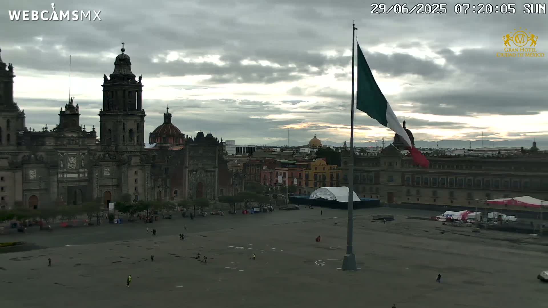 Plaza de la Constitución, Zocalo Square Ciudad de México Live Cam - Centro, Ciudad de Mexico, Mexico