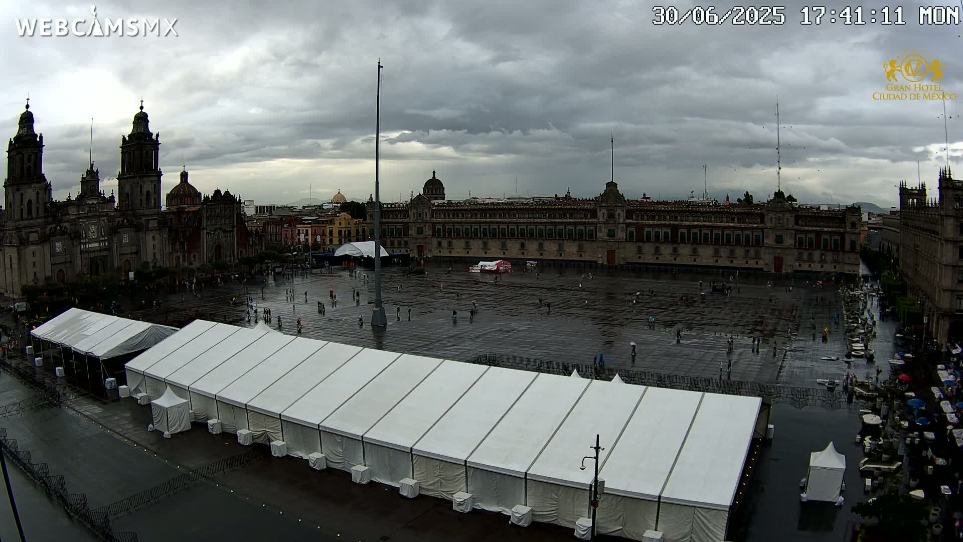 Plaza de la Constitución, Zocalo Square Ciudad de México Live Cam - Centro, Ciudad de Mexico, Mexico