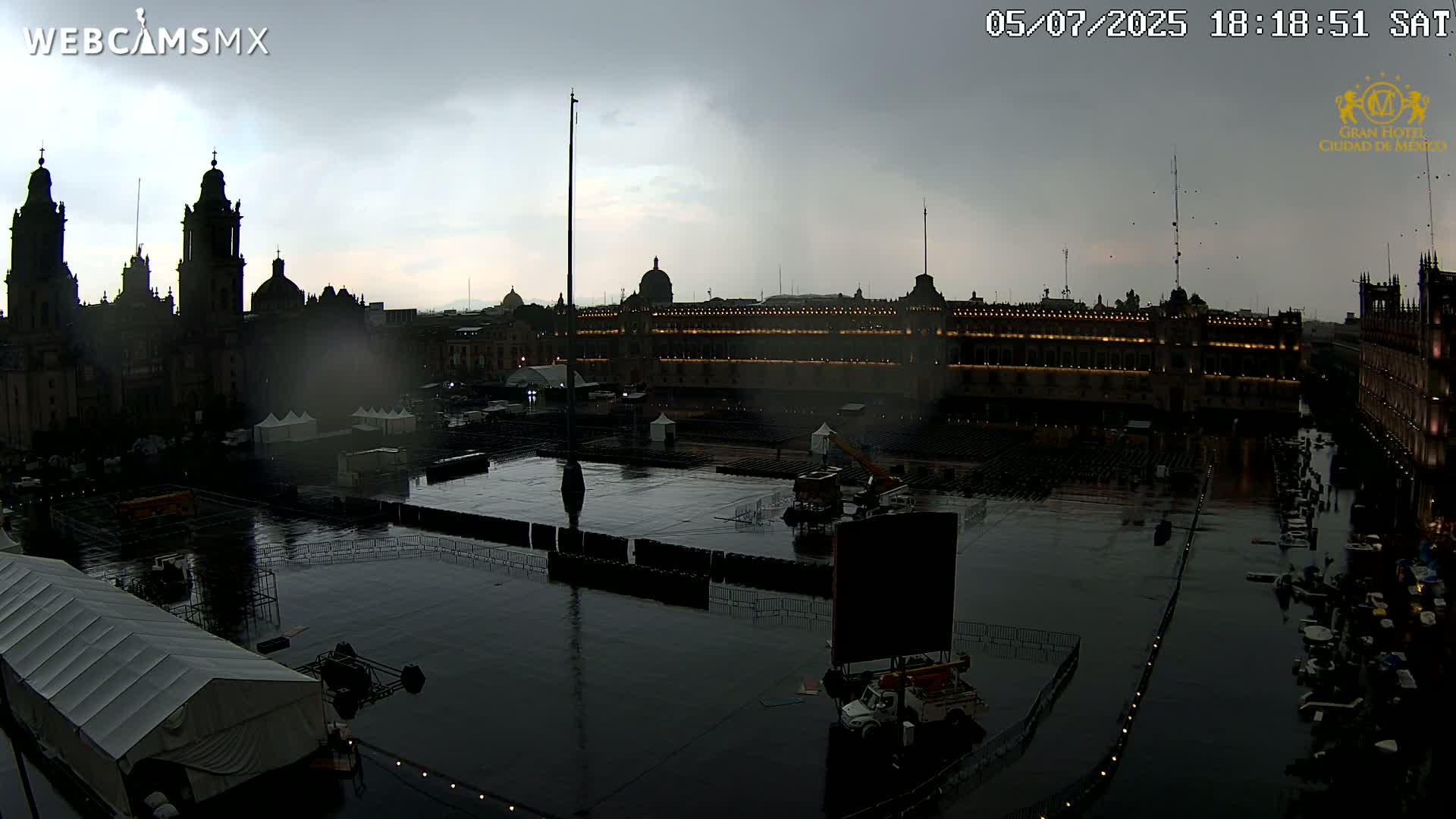 Plaza de la Constitución, Zocalo Square Ciudad de México Live Cam - Centro, Ciudad de Mexico, Mexico