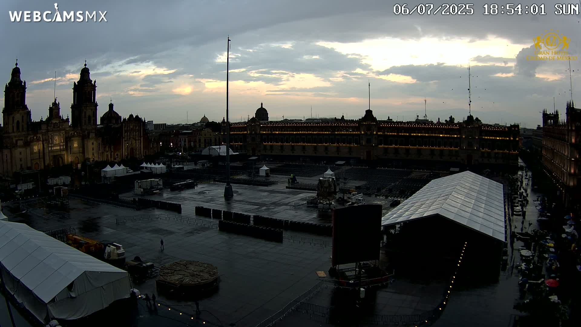 Plaza de la Constitución, Zocalo Square Ciudad de México Live Cam - Centro, Ciudad de Mexico, Mexico