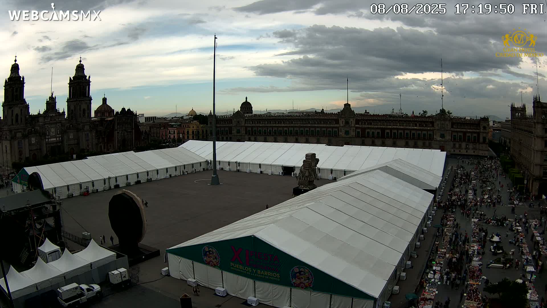 Plaza de la Constitución, Zocalo Square Ciudad de México Live Cam - Centro, Ciudad de Mexico, Mexico