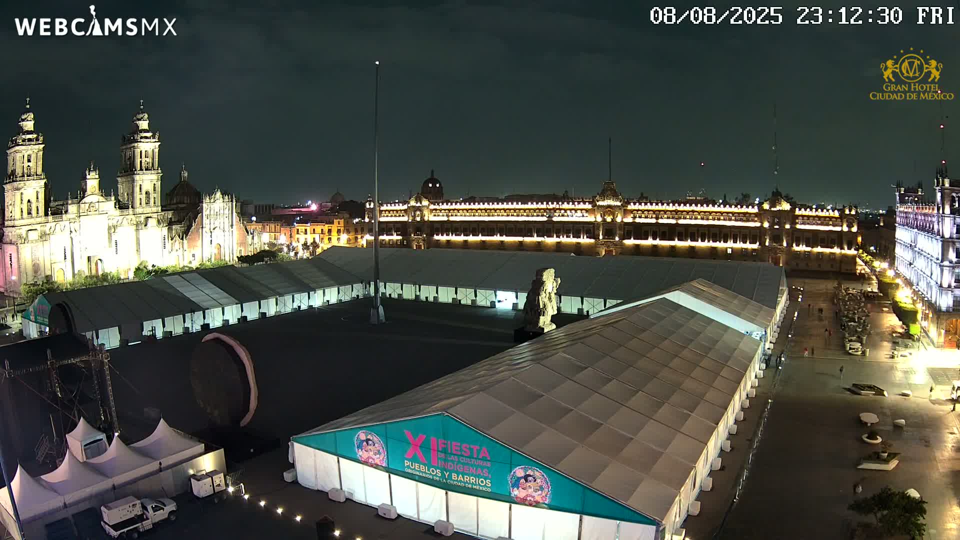 Plaza de la Constitución, Zocalo Square Ciudad de México Live Cam - Centro, Ciudad de Mexico, Mexico