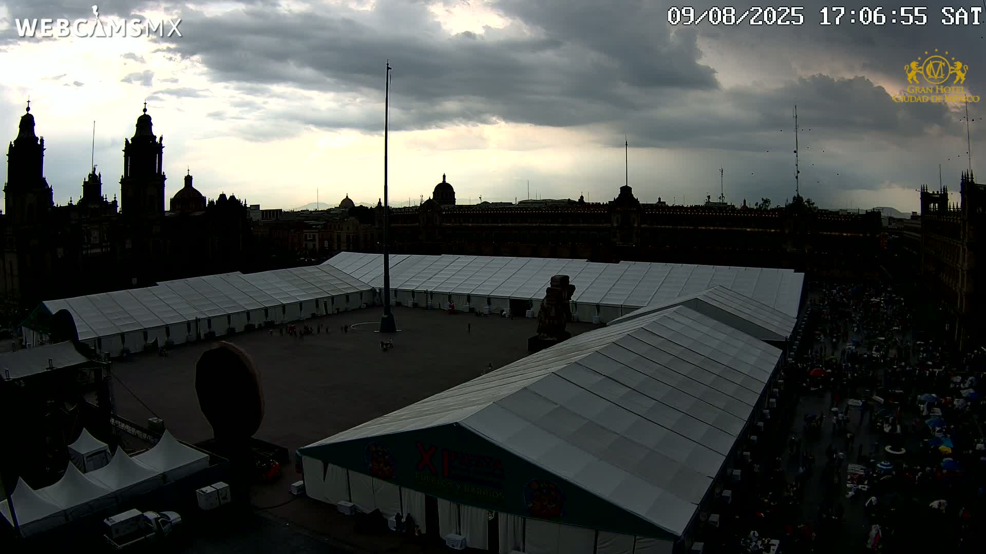 Plaza de la Constitución, Zocalo Square Ciudad de México Live Cam - Centro, Ciudad de Mexico, Mexico