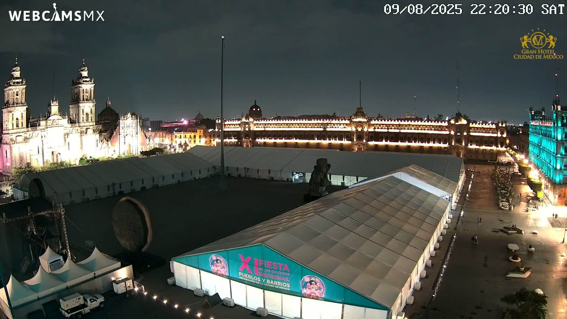 Plaza de la Constitución, Zocalo Square Ciudad de México Live Cam - Centro, Ciudad de Mexico, Mexico