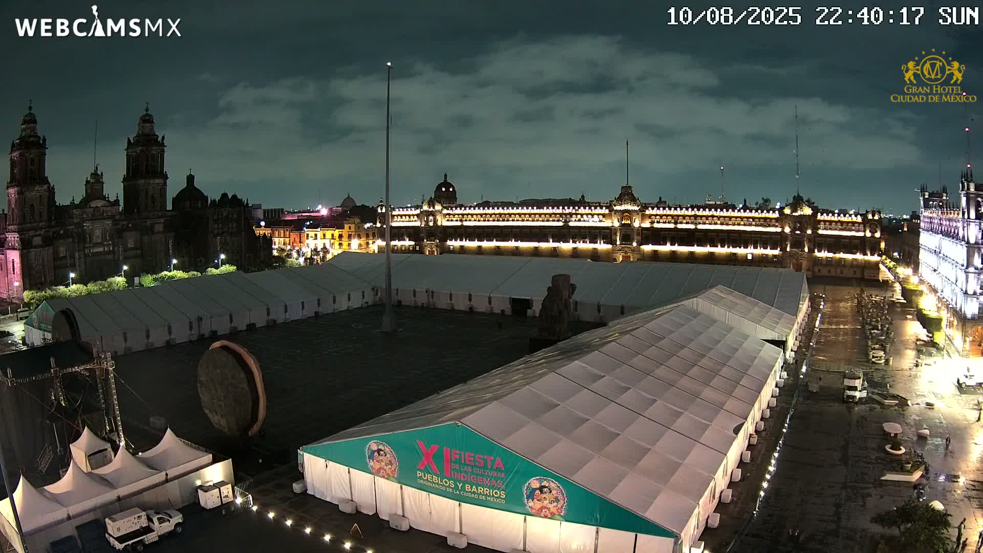 Plaza de la Constitución, Zocalo Square Ciudad de México Live Cam - Centro, Ciudad de Mexico, Mexico