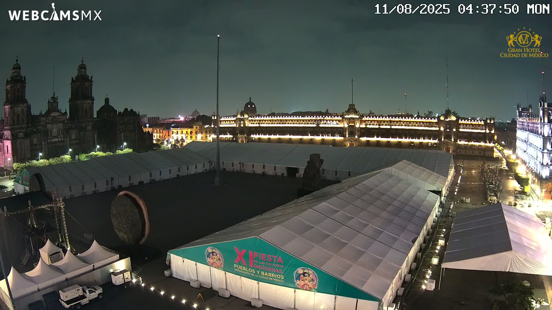 Plaza de la Constitución, Zocalo Square Ciudad de México Live Cam - Centro, Ciudad de Mexico, Mexico