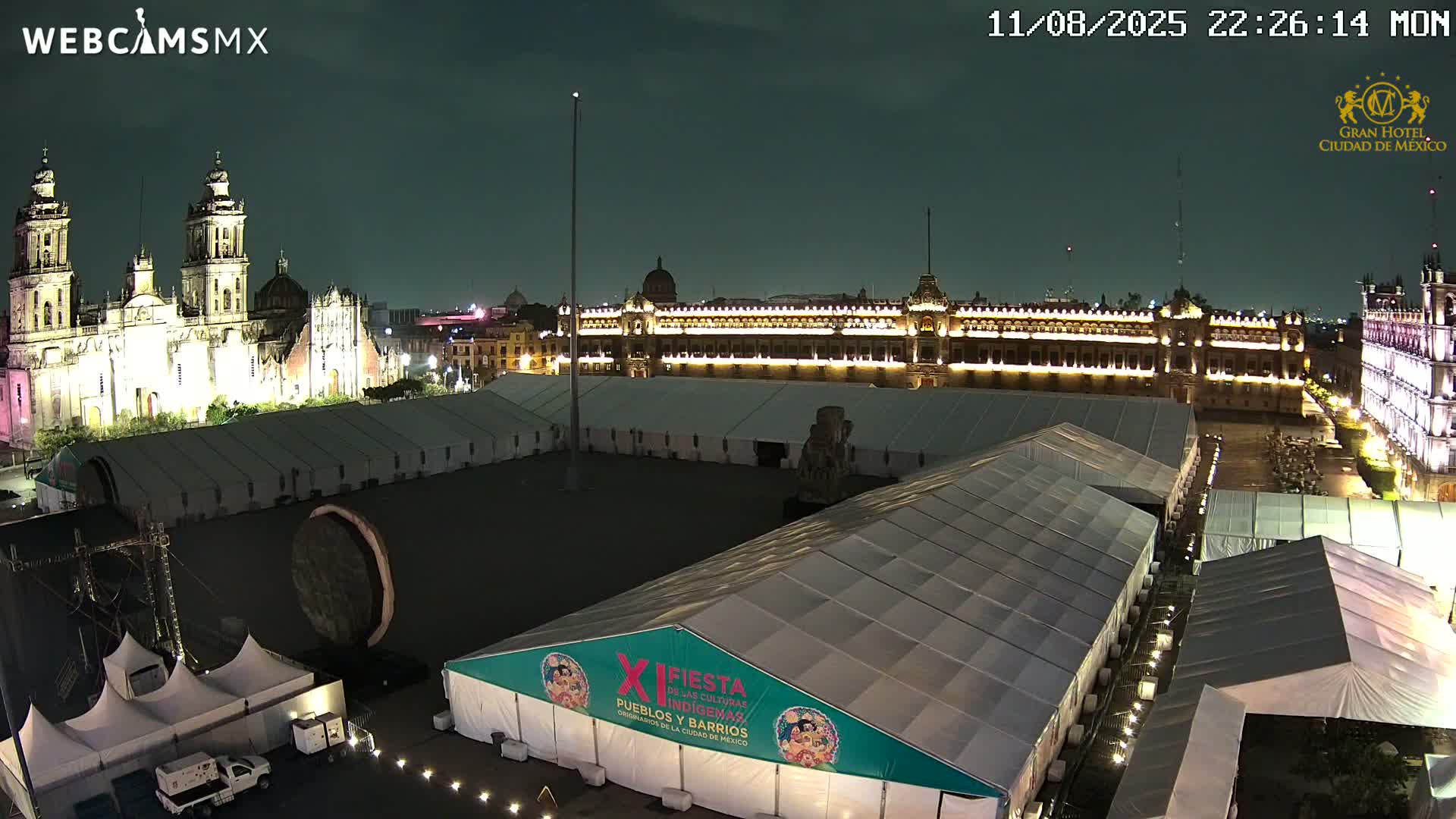 Plaza de la Constitución, Zocalo Square Ciudad de México Live Cam - Centro, Ciudad de Mexico, Mexico