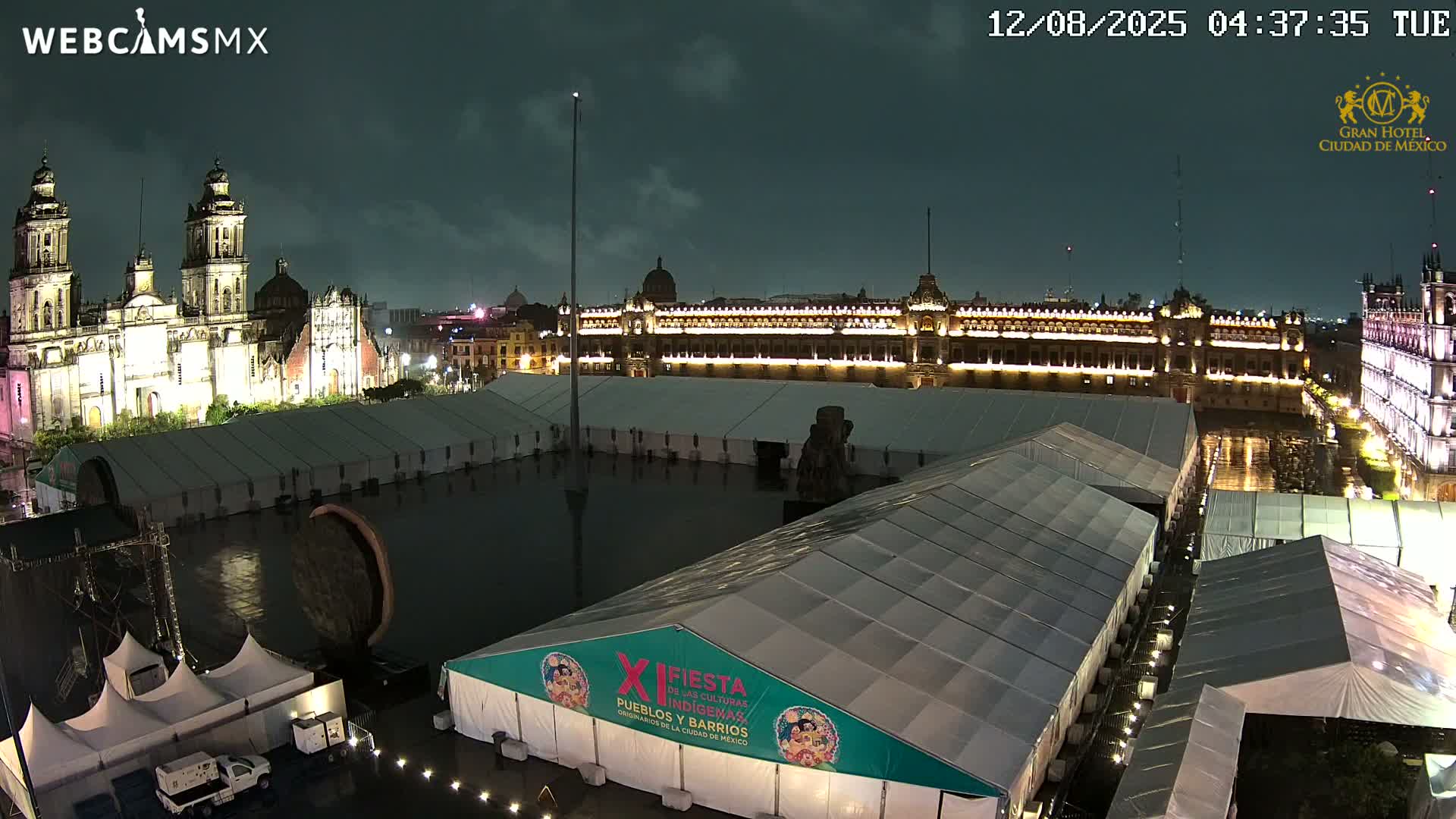 Plaza de la Constitución, Zocalo Square Ciudad de México Live Cam - Centro, Ciudad de Mexico, Mexico