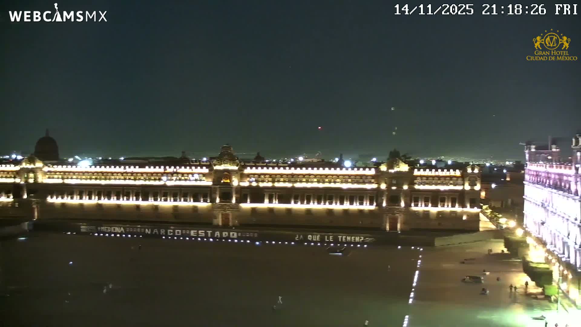 Plaza de la Constitución, Zocalo Square Ciudad de México Live Cam - Centro, Ciudad de Mexico, Mexico