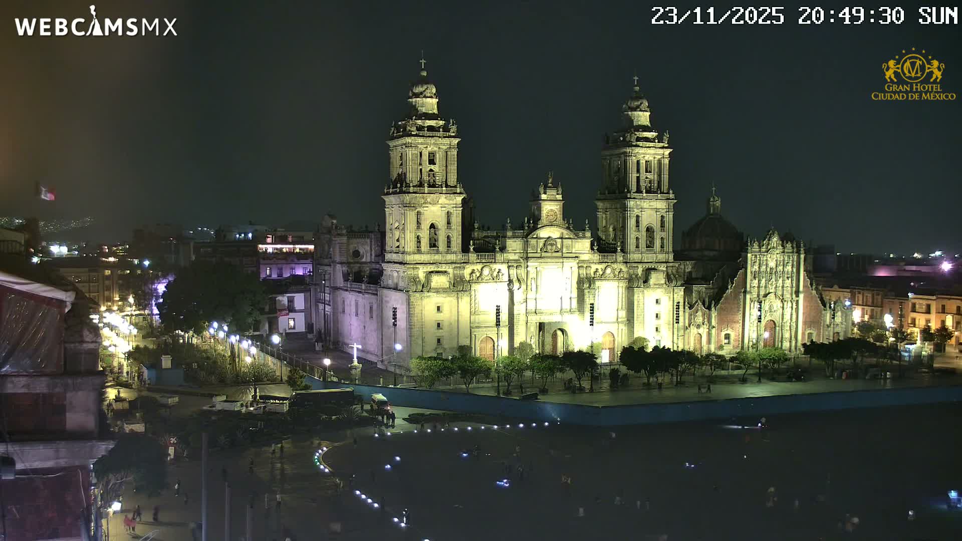Plaza de la Constitución, Zocalo Square Ciudad de México Live Cam - Centro, Ciudad de Mexico, Mexico