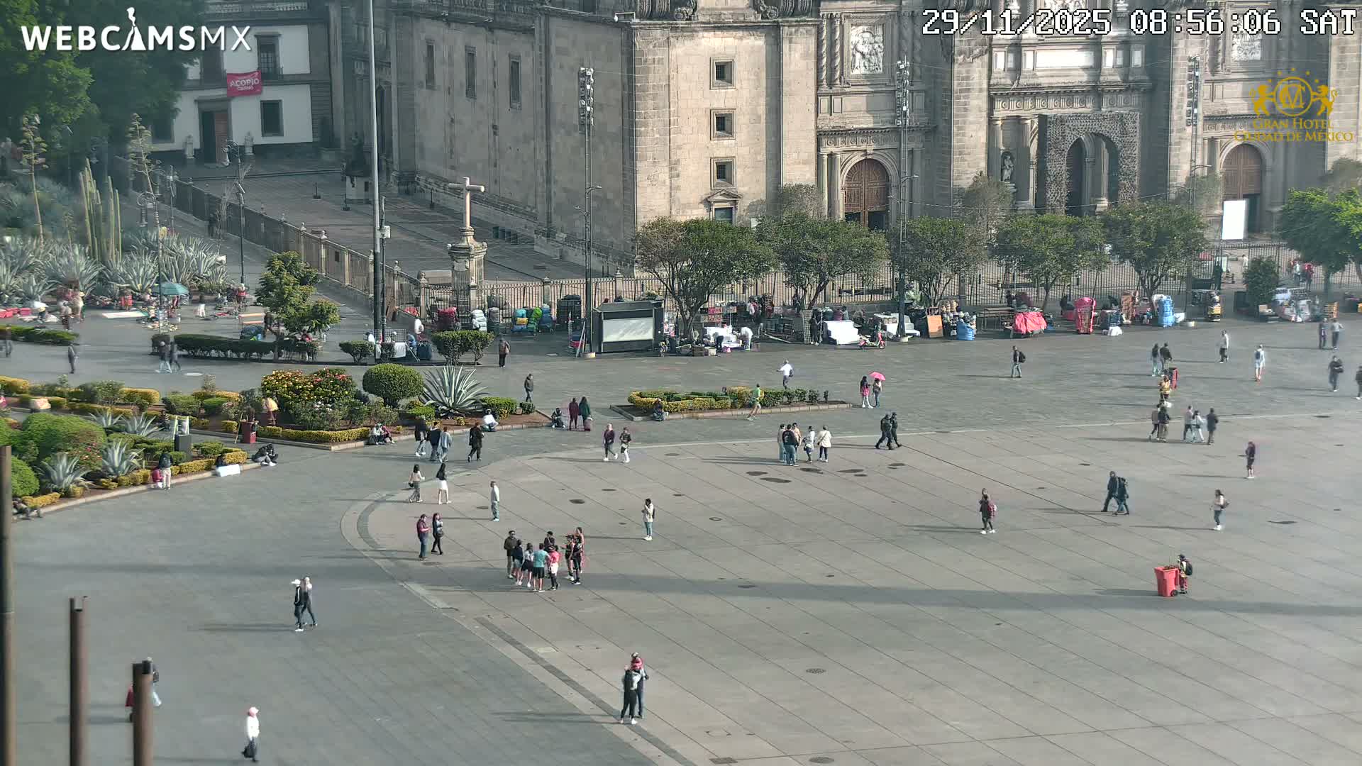 Plaza de la Constitución, Zocalo Square Ciudad de México Live Cam - Centro, Ciudad de Mexico, Mexico