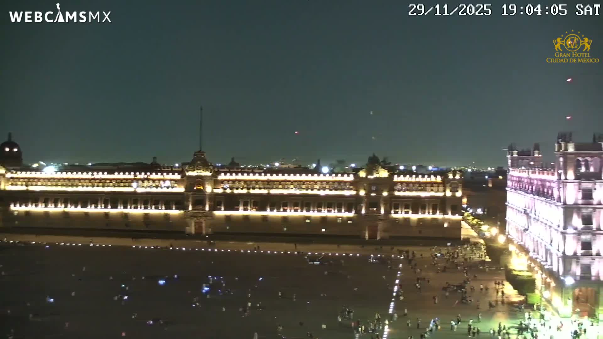 Plaza de la Constitución, Zocalo Square Ciudad de México Live Cam - Centro, Ciudad de Mexico, Mexico
