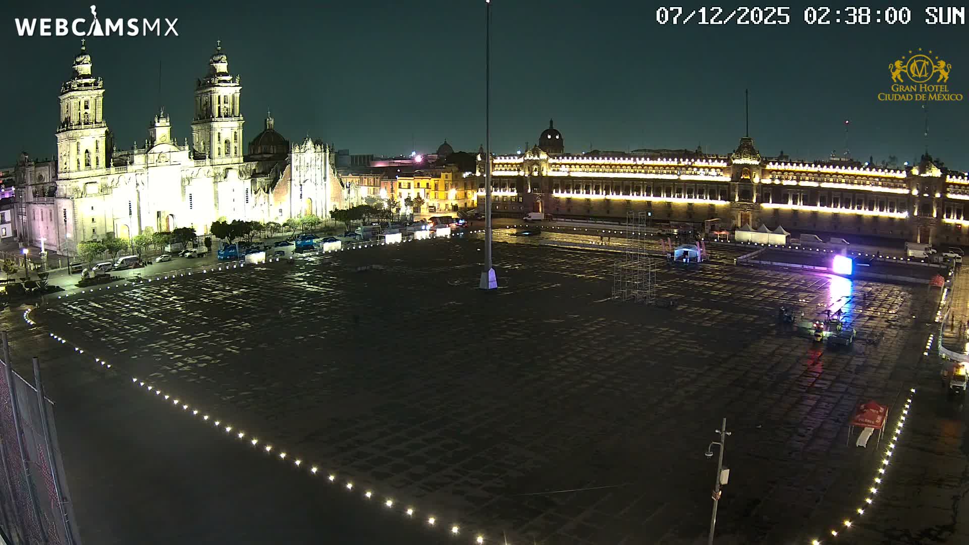 Plaza de la Constitución, Zocalo Square Ciudad de México Live Cam - Centro, Ciudad de Mexico, Mexico