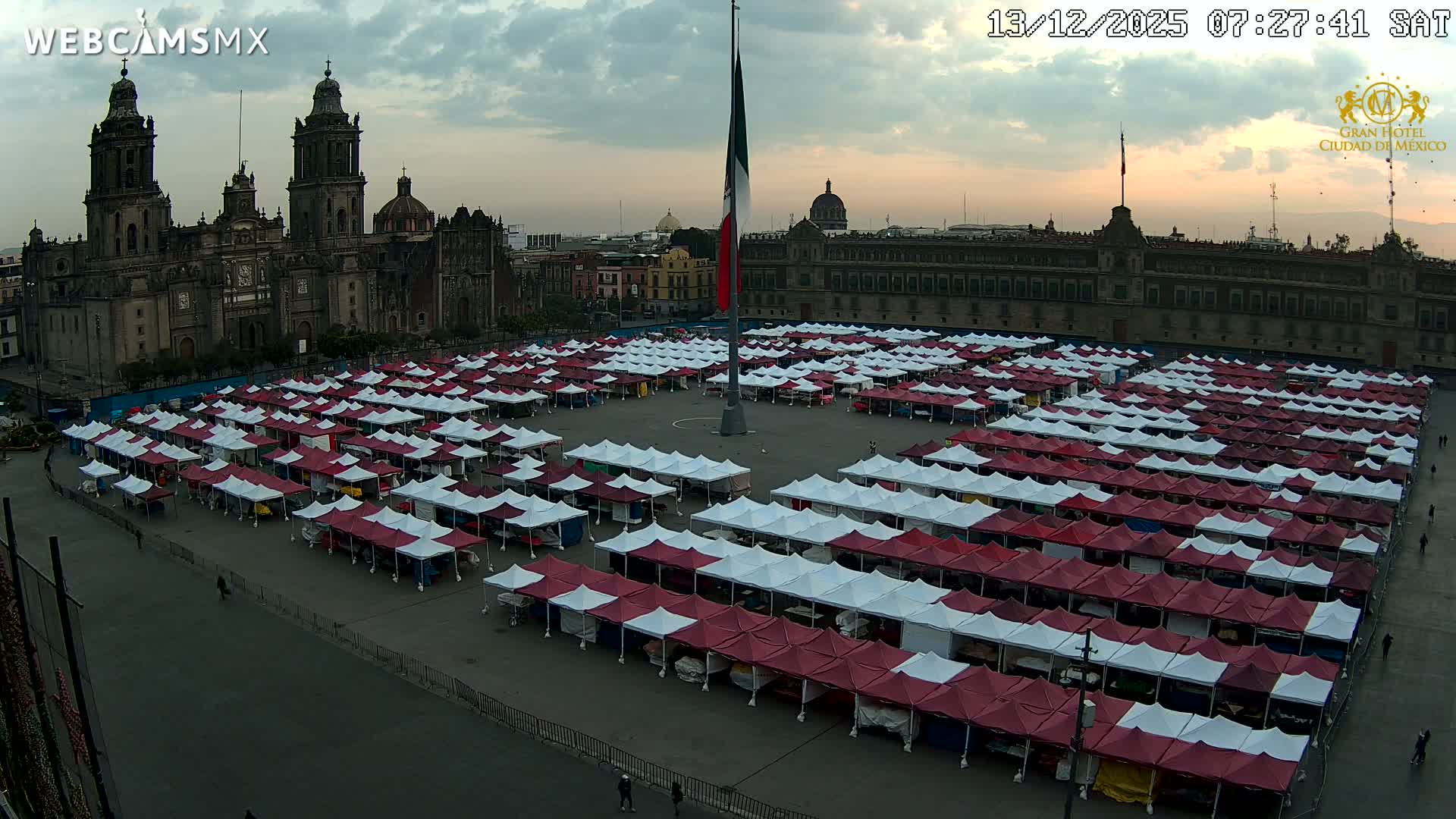 Plaza de la Constitución, Zocalo Square Ciudad de México Live Cam - Centro, Ciudad de Mexico, Mexico