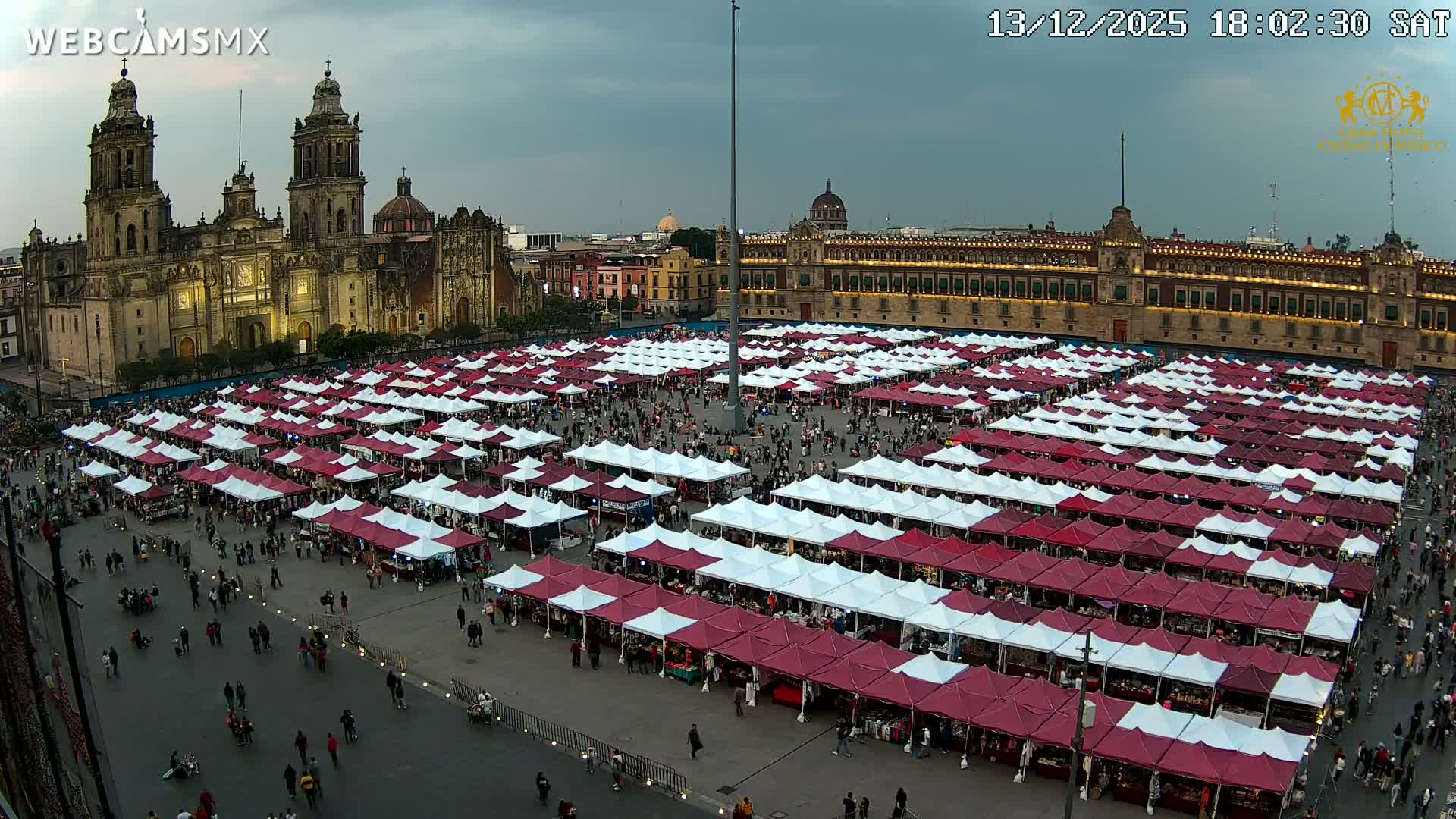 Plaza de la Constitución, Zocalo Square Ciudad de México Live Cam - Centro, Ciudad de Mexico, Mexico