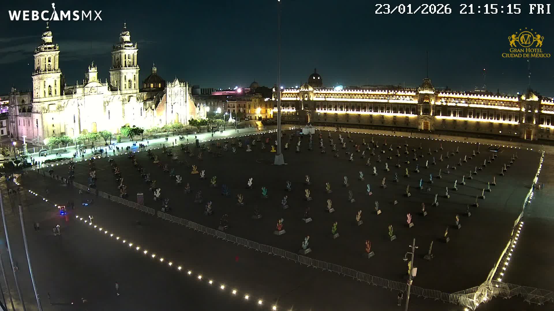 Plaza de la Constitución, Zocalo Square Ciudad de México Live Cam - Centro, Ciudad de Mexico, Mexico