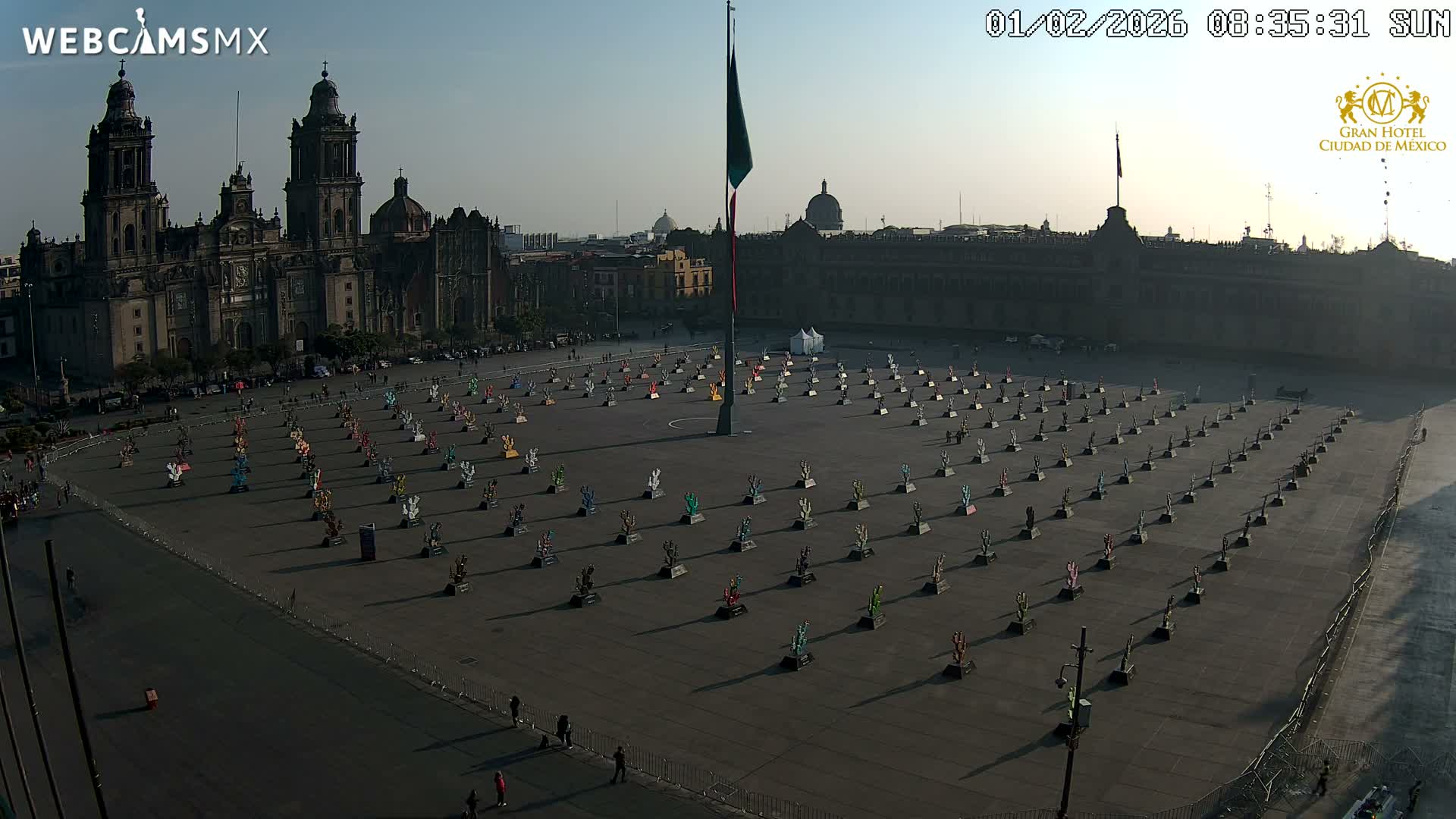 Plaza de la Constitución, Zocalo Square Ciudad de México Live Cam - Centro, Ciudad de Mexico, Mexico