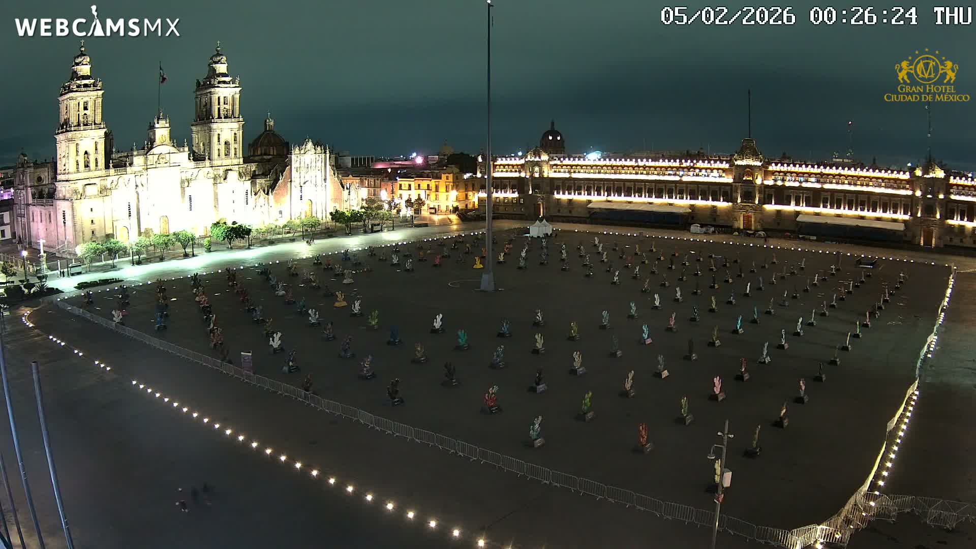 Plaza de la Constitución, Zocalo Square Ciudad de México Live Cam - Centro, Ciudad de Mexico, Mexico