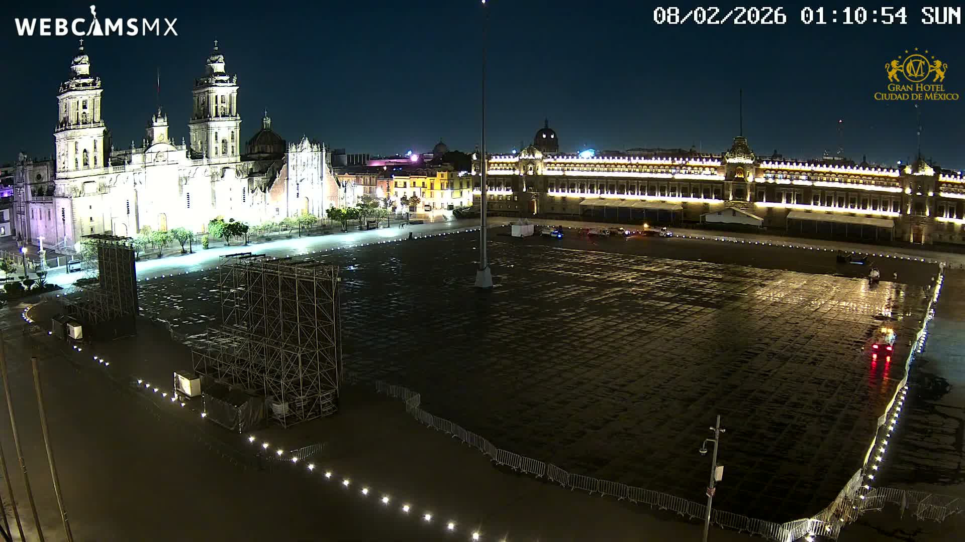 Plaza de la Constitución, Zocalo Square Ciudad de México Live Cam - Centro, Ciudad de Mexico, Mexico