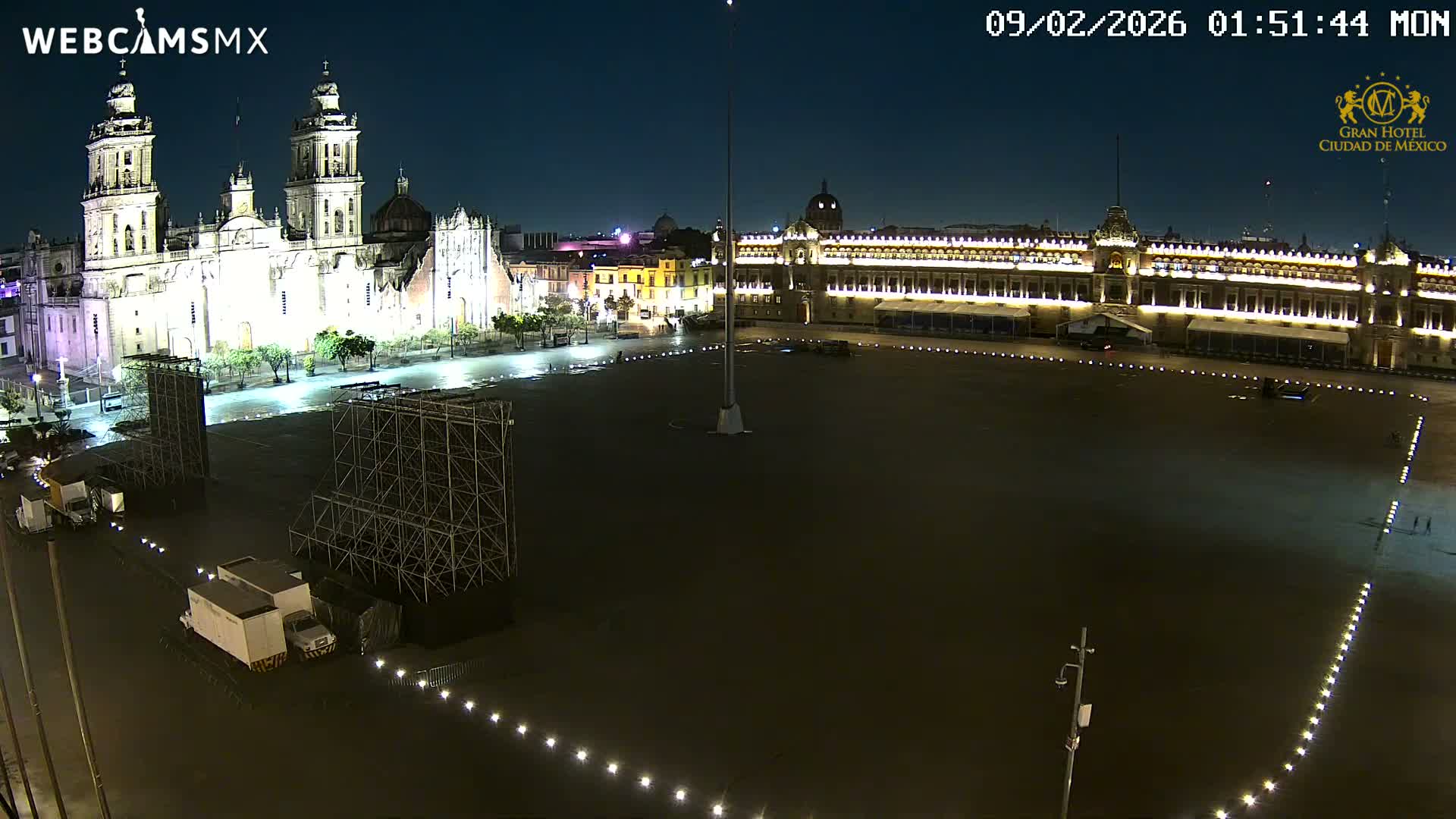 Plaza de la Constitución, Zocalo Square Ciudad de México Live Cam - Centro, Ciudad de Mexico, Mexico