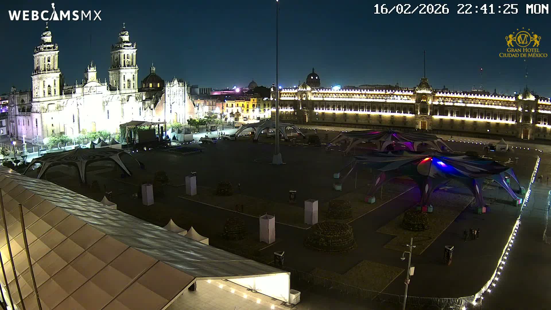 Plaza de la Constitución, Zocalo Square Ciudad de México Live Cam - Centro, Ciudad de Mexico, Mexico