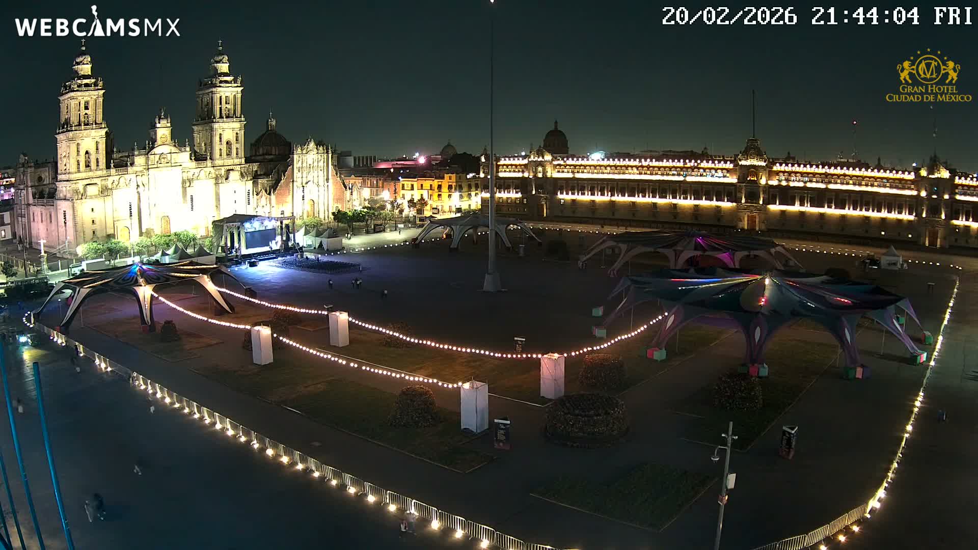 Plaza de la Constitución, Zocalo Square Ciudad de México Live Cam - Centro, Ciudad de Mexico, Mexico