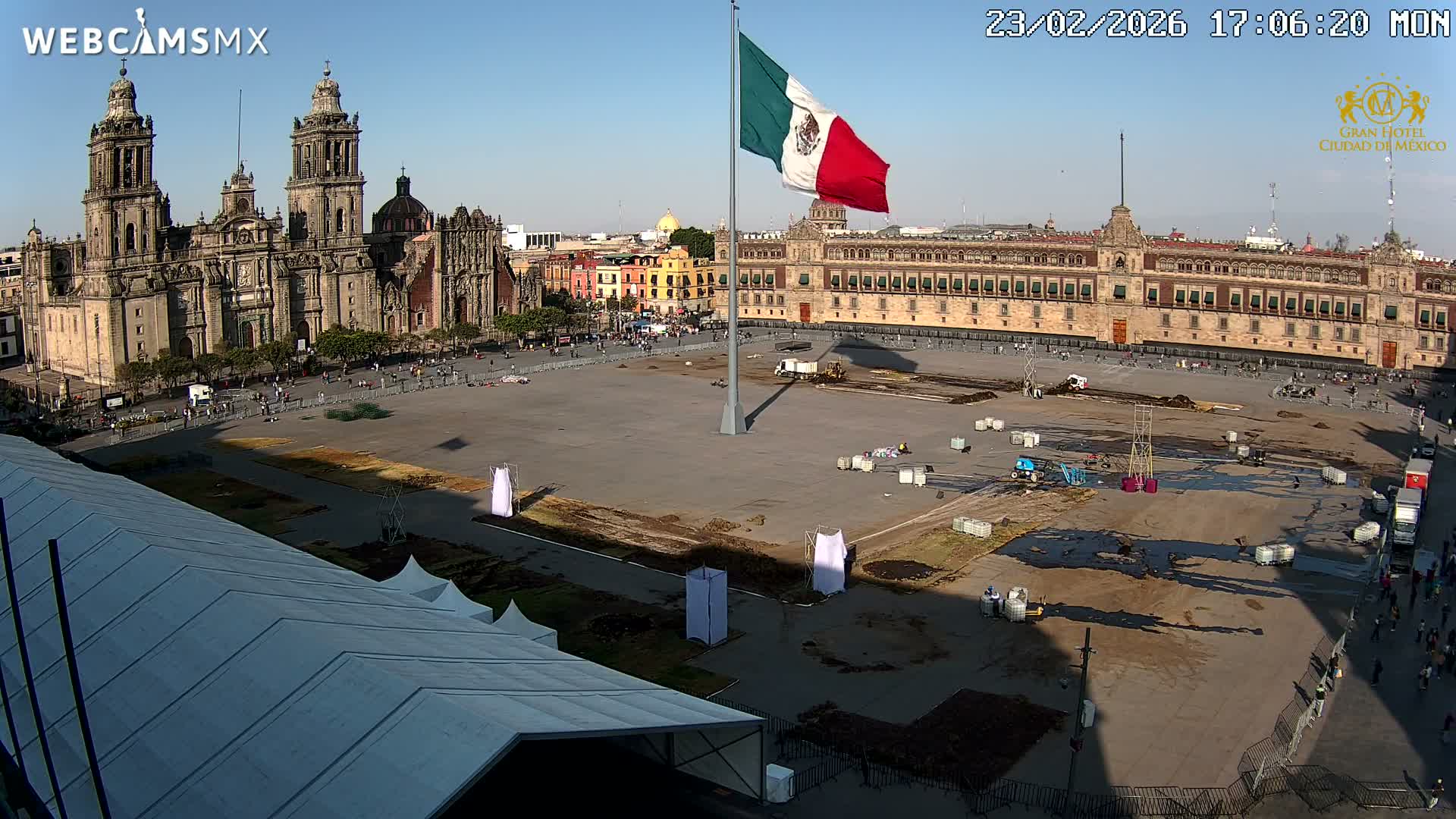 Plaza de la Constitución, Zocalo Square Ciudad de México Live Cam - Centro, Ciudad de Mexico, Mexico