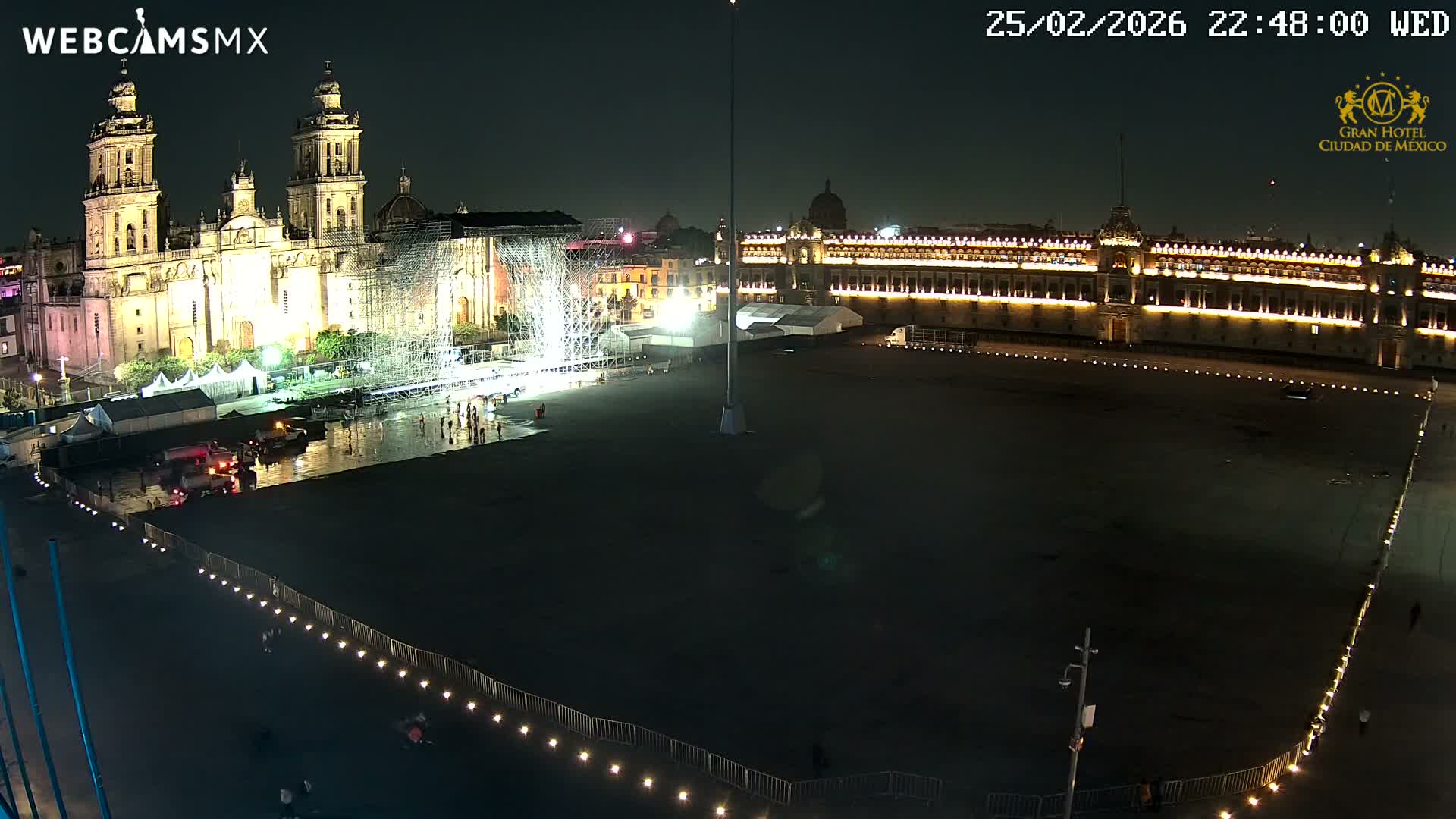 Plaza de la Constitución, Zocalo Square Ciudad de México Live Cam - Centro, Ciudad de Mexico, Mexico