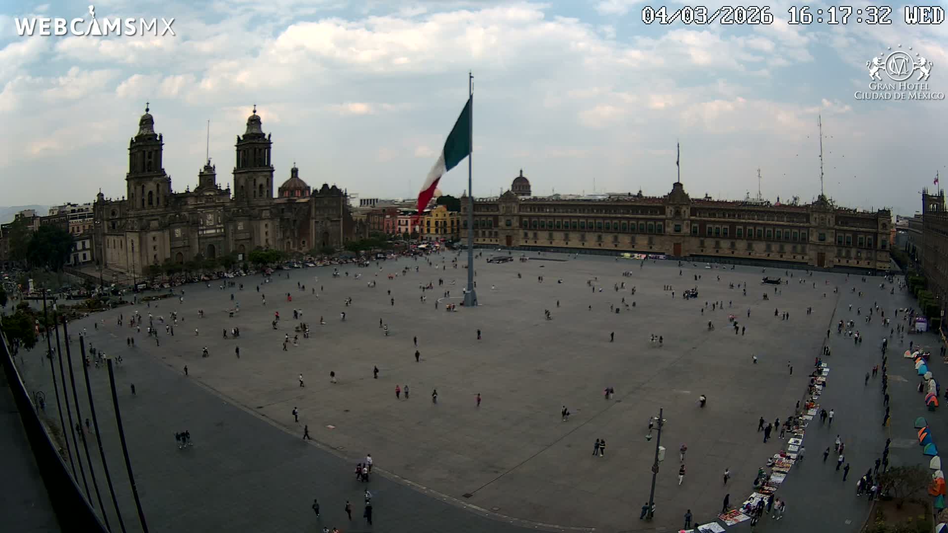 Plaza de la Constitución, Zocalo Square Ciudad de México Live Cam - Centro, Ciudad de Mexico, Mexico