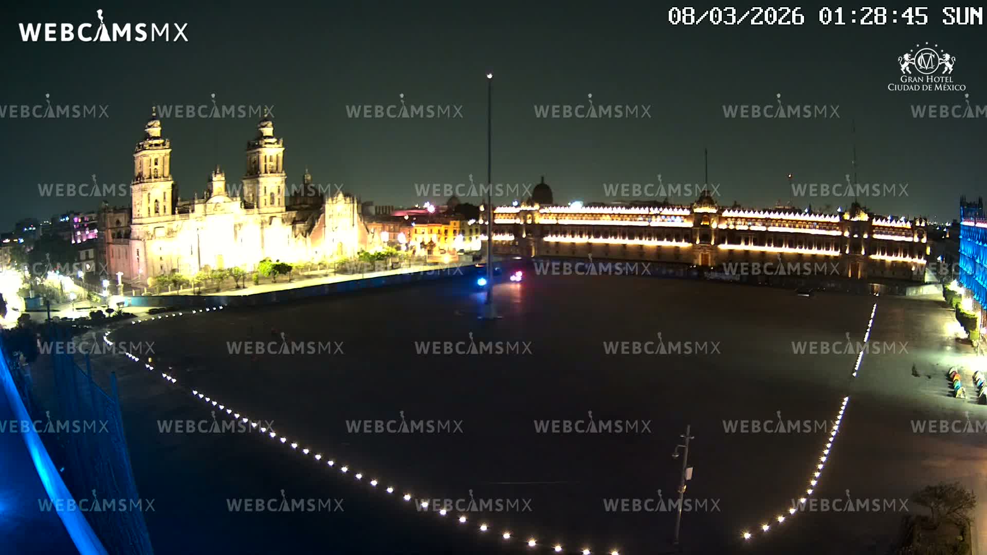 Plaza de la Constitución, Zocalo Square Ciudad de México Live Cam - Centro, Ciudad de Mexico, Mexico