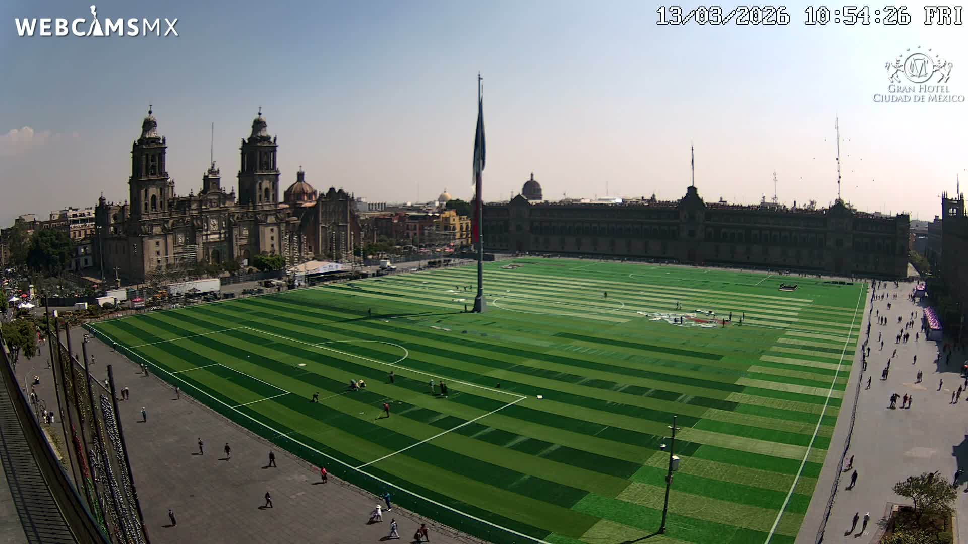 Plaza de la Constitución, Zocalo Square Ciudad de México Live Cam - Centro, Ciudad de Mexico, Mexico
