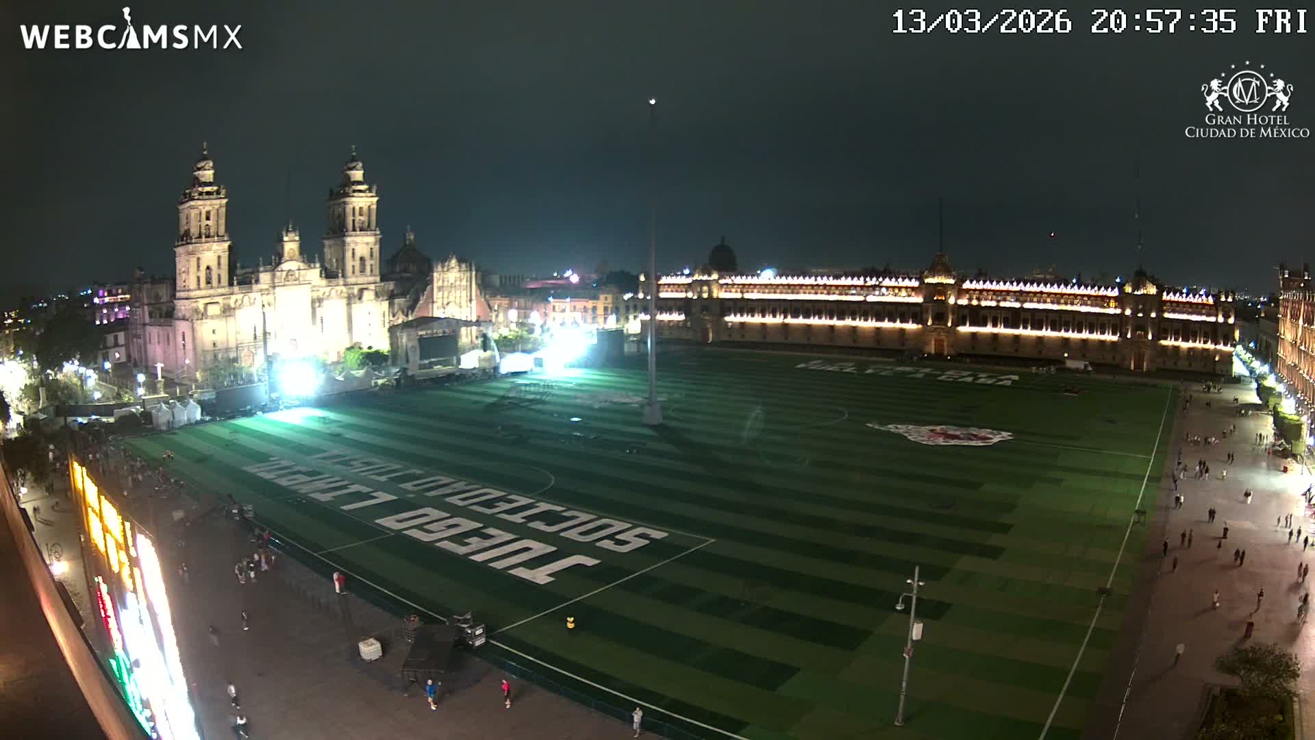 Plaza de la Constitución, Zocalo Square Ciudad de México Live Cam - Centro, Ciudad de Mexico, Mexico