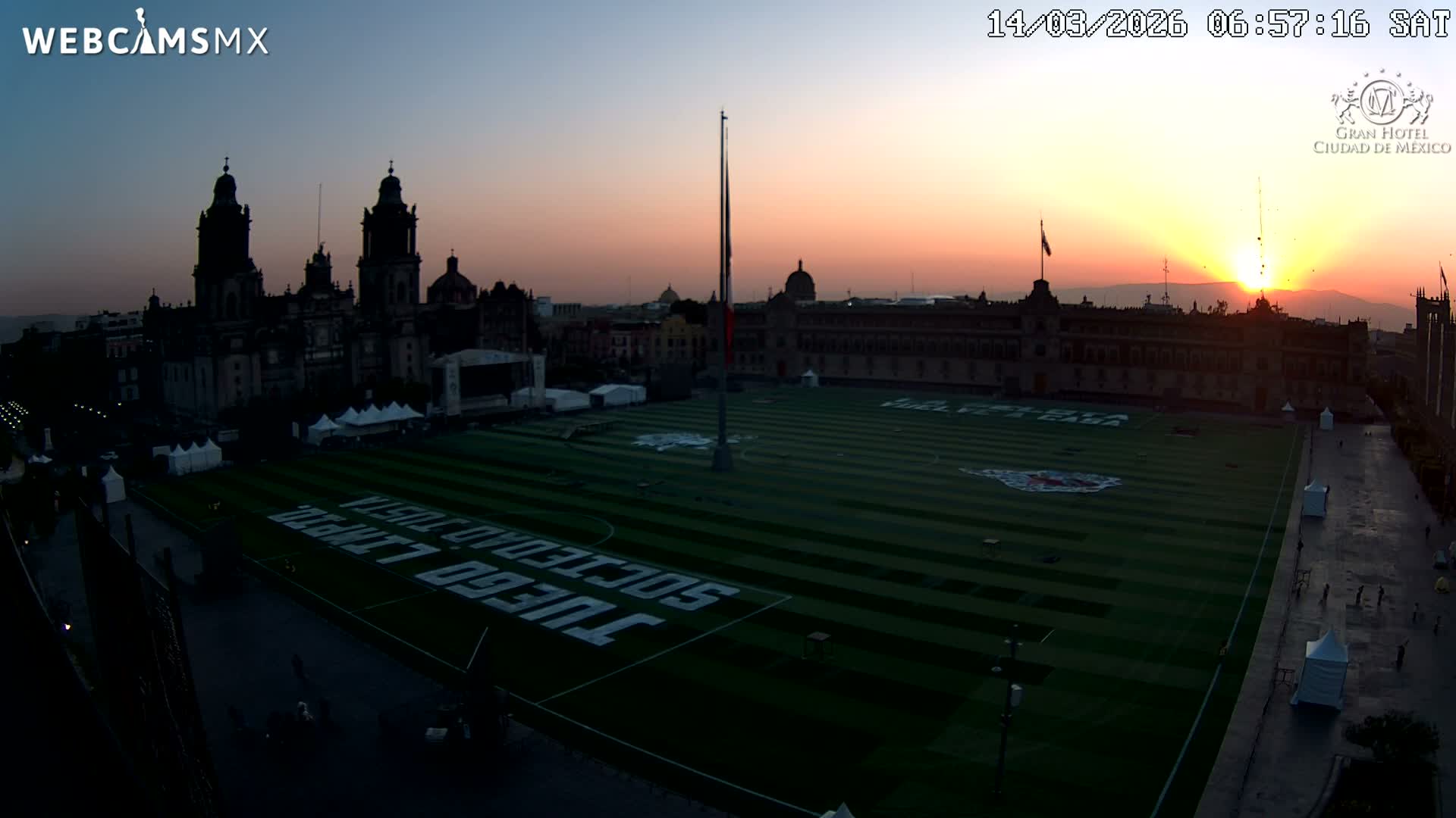 Plaza de la Constitución, Zocalo Square Ciudad de México Live Cam - Centro, Ciudad de Mexico, Mexico
