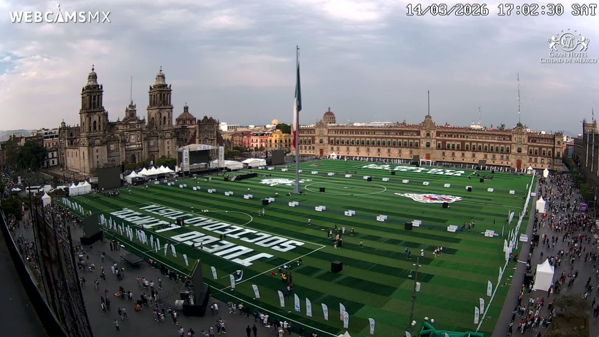 Plaza de la Constitución, Zocalo Square Ciudad de México Live Cam - Centro, Ciudad de Mexico, Mexico