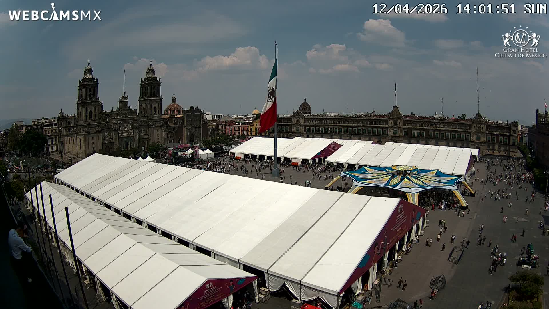 Plaza de la Constitución, Zocalo Square Ciudad de México Live Cam - Centro, Ciudad de Mexico, Mexico