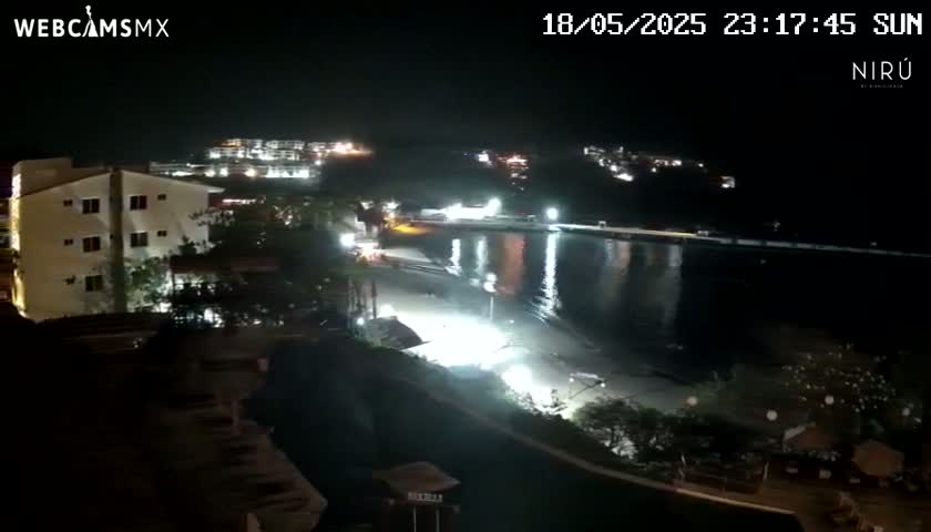 La Crucecita, Bahia Santa Cruz Huatulco Beach Live Cam - Santa Maria Huatulco, Oaxaca, Mexico