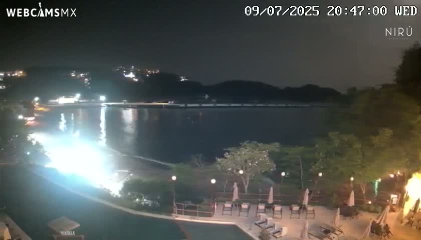 La Crucecita, Bahia Santa Cruz Huatulco Beach Live Cam - Santa Maria Huatulco, Oaxaca, Mexico
