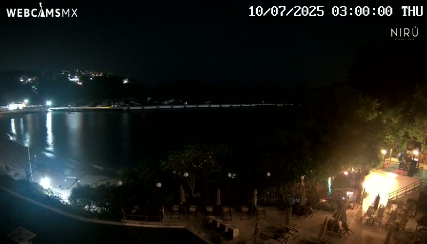 La Crucecita, Bahia Santa Cruz Huatulco Beach Live Cam - Santa Maria Huatulco, Oaxaca, Mexico