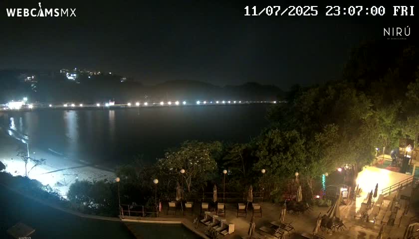 La Crucecita, Bahia Santa Cruz Huatulco Beach Live Cam - Santa Maria Huatulco, Oaxaca, Mexico