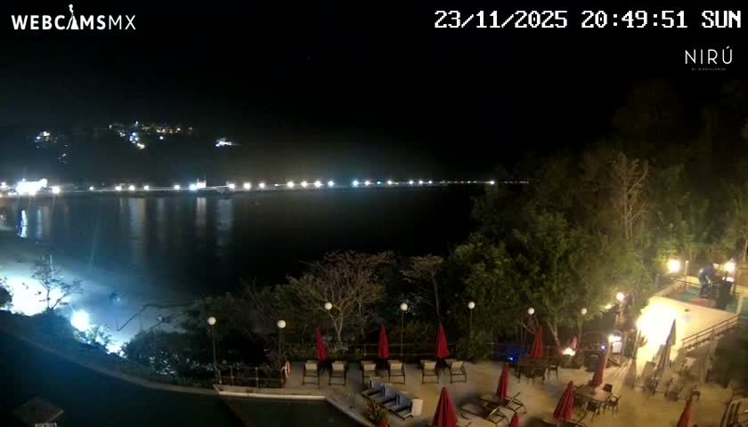 La Crucecita, Bahia Santa Cruz Huatulco Beach Live Cam - Santa Maria Huatulco, Oaxaca, Mexico