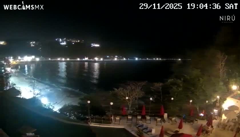 La Crucecita, Bahia Santa Cruz Huatulco Beach Live Cam - Santa Maria Huatulco, Oaxaca, Mexico