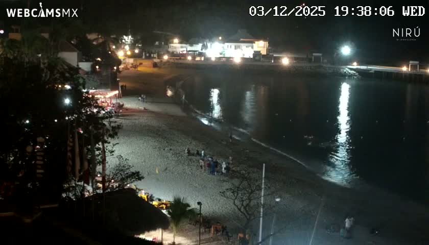 La Crucecita, Bahia Santa Cruz Huatulco Beach Live Cam - Santa Maria Huatulco, Oaxaca, Mexico