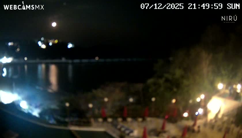 La Crucecita, Bahia Santa Cruz Huatulco Beach Live Cam - Santa Maria Huatulco, Oaxaca, Mexico