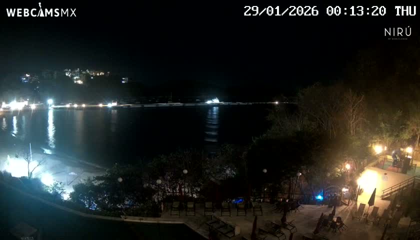 La Crucecita, Bahia Santa Cruz Huatulco Beach Live Cam - Santa Maria Huatulco, Oaxaca, Mexico