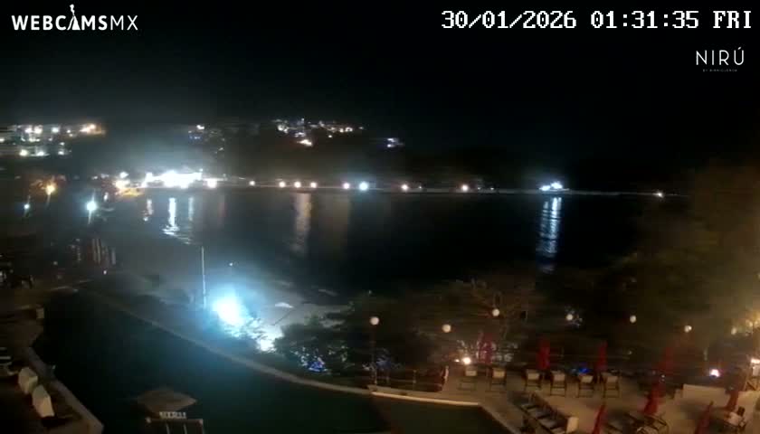 La Crucecita, Bahia Santa Cruz Huatulco Beach Live Cam - Santa Maria Huatulco, Oaxaca, Mexico