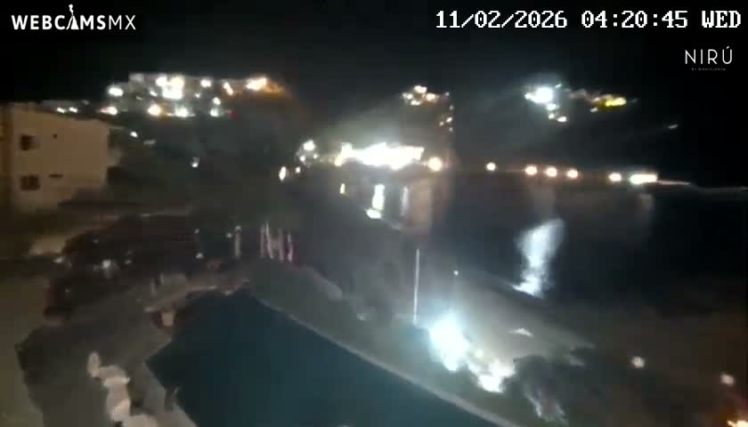 La Crucecita, Bahia Santa Cruz Huatulco Beach Live Cam - Santa Maria Huatulco, Oaxaca, Mexico