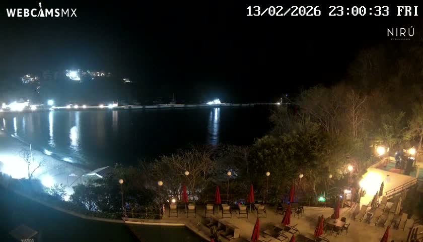 La Crucecita, Bahia Santa Cruz Huatulco Beach Live Cam - Santa Maria Huatulco, Oaxaca, Mexico